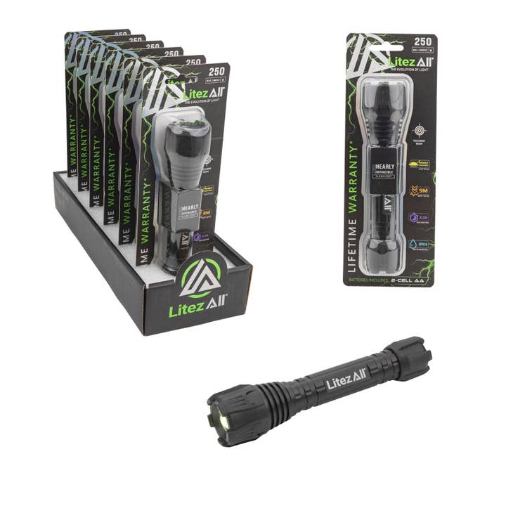 LitezAll Nearly Invincible 250 Lumen Tactical Flashlight and other Purchase Wholesale invincible. Free Returns & Net 60 Terms on Faire trending on Faire.