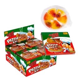 LS GROUP - Wholesale Gummy - Gummy pizza candy in its 8x8cm box 21g