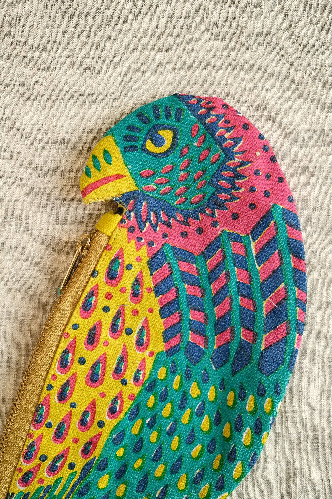 East End Press – wholesale Pencil case/pouch – UK/EU: Parrot Fabric Case1