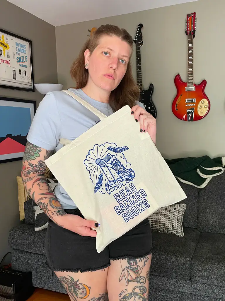 KWT Designs - Wholesale Tote Bag - Women's - Read Banned Books Tote Bag1