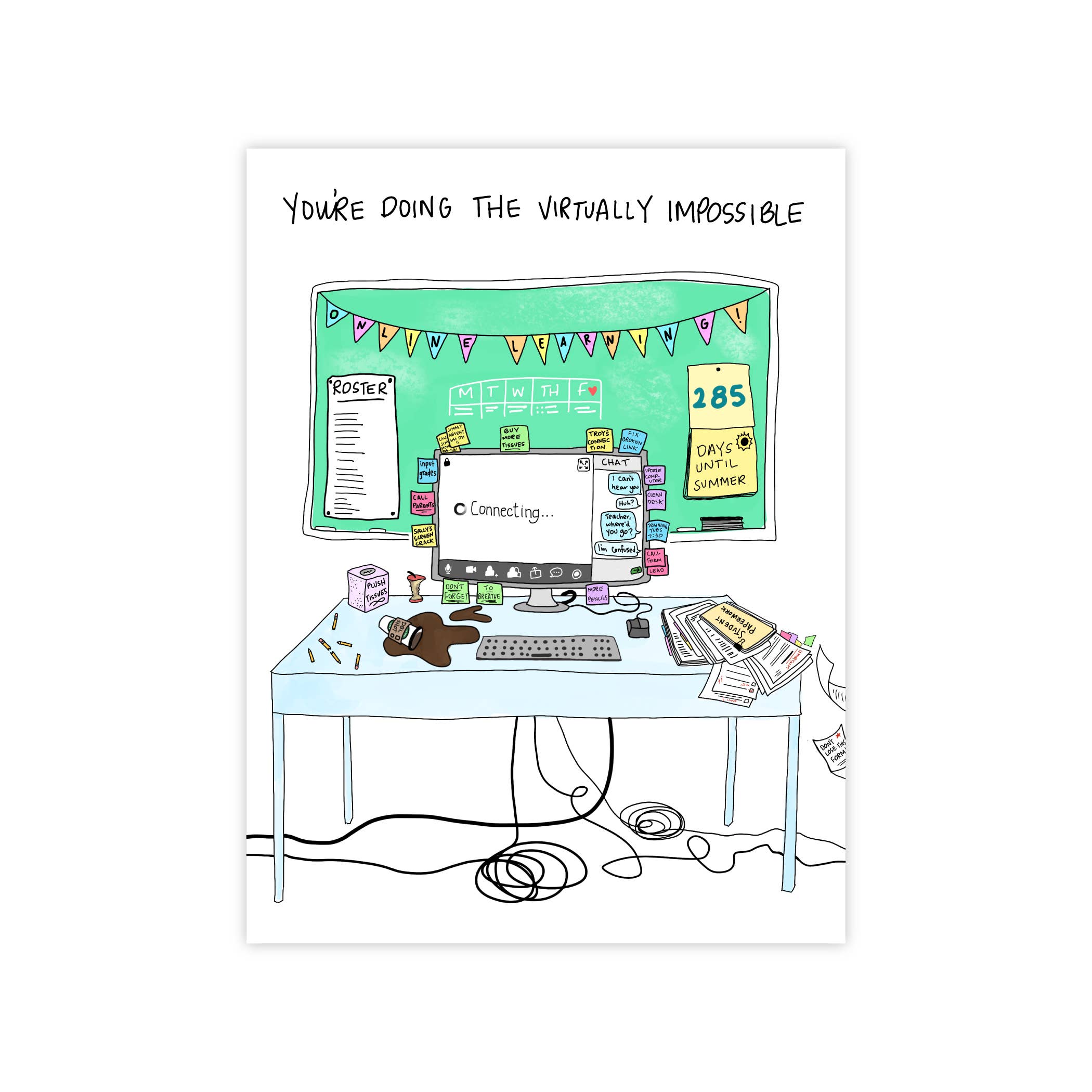 Lemon Lines - Wholesale Everyday Greeting Card - Virtually Impossible