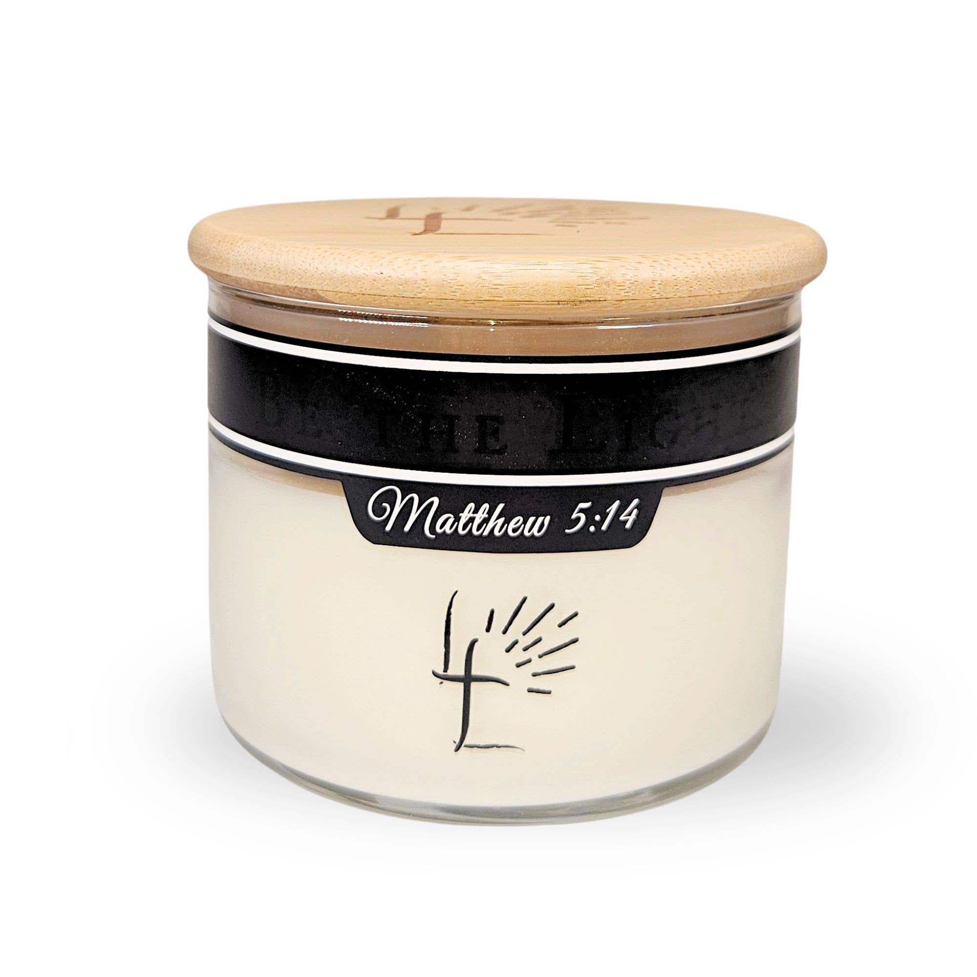 Lord's Light Candle - Wholesale Jar/Filled Candle - Christian Soy Candle 8oz - Light & Reveal Hidden Bible Verse1