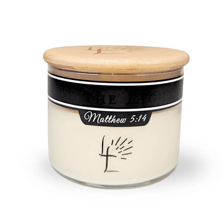 Lord's Light Candle - Wholesale Jar/Filled Candle - Christian Soy Candle 8oz - Light & Reveal Hidden Bible Verse1