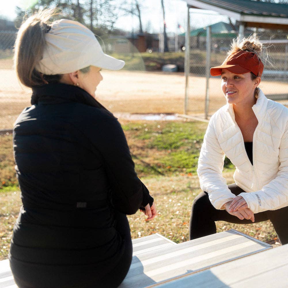 Headbands of Hope | One Purchased One Donated - Venta al por mayor Gorra para llevar con coleta - Mujer - Gorra de correr con coleta alta ajustable - Naranja9