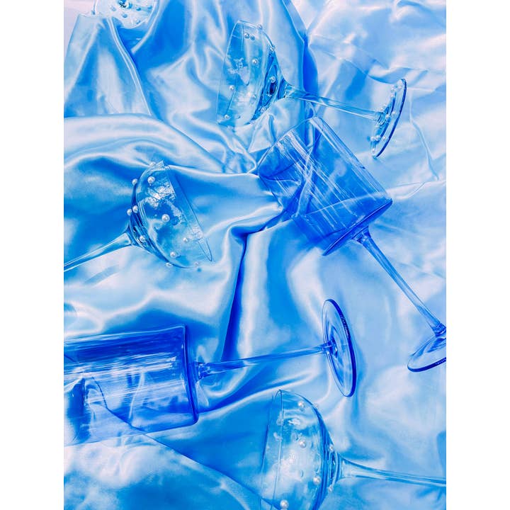 Presley Paige - Wholesale Wine Glass - Becca Blue Wine Glass