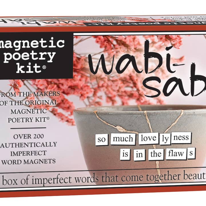 Wabi-Sabi Magnetic Poetry Kit for wholesale by Magnetic Poetry