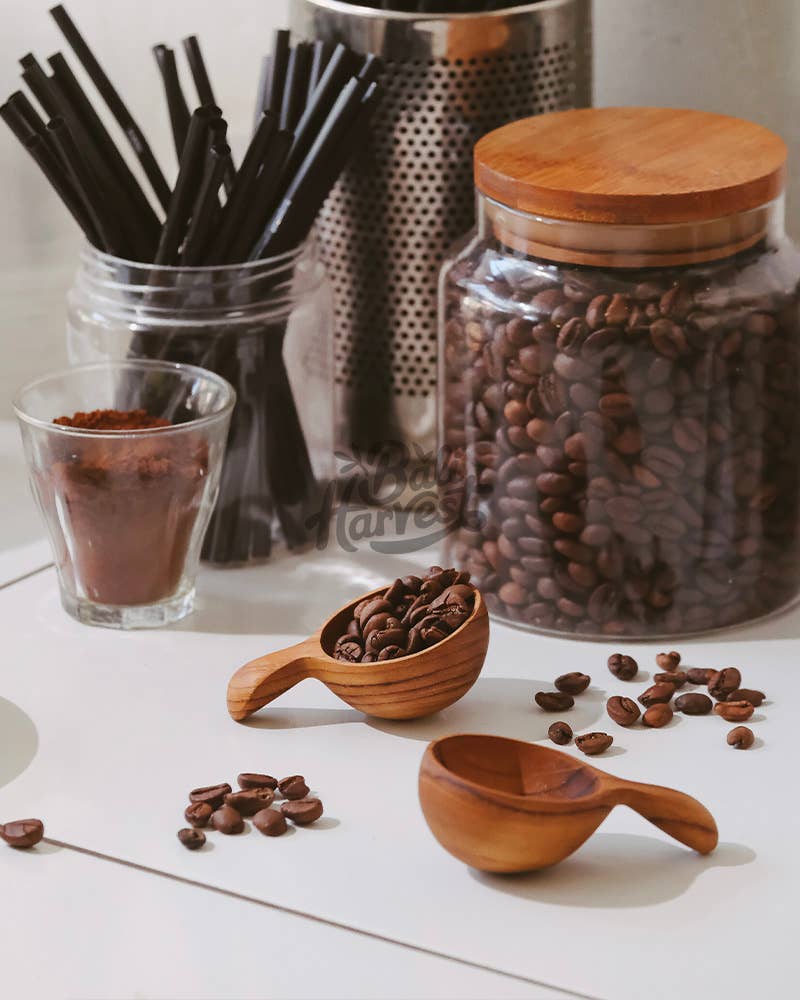 Bali Harvest - Wholesale Measuring Spoon - Teak Wooden Scoop - Flour Coffee Spice Sugar Measuring Spoon3