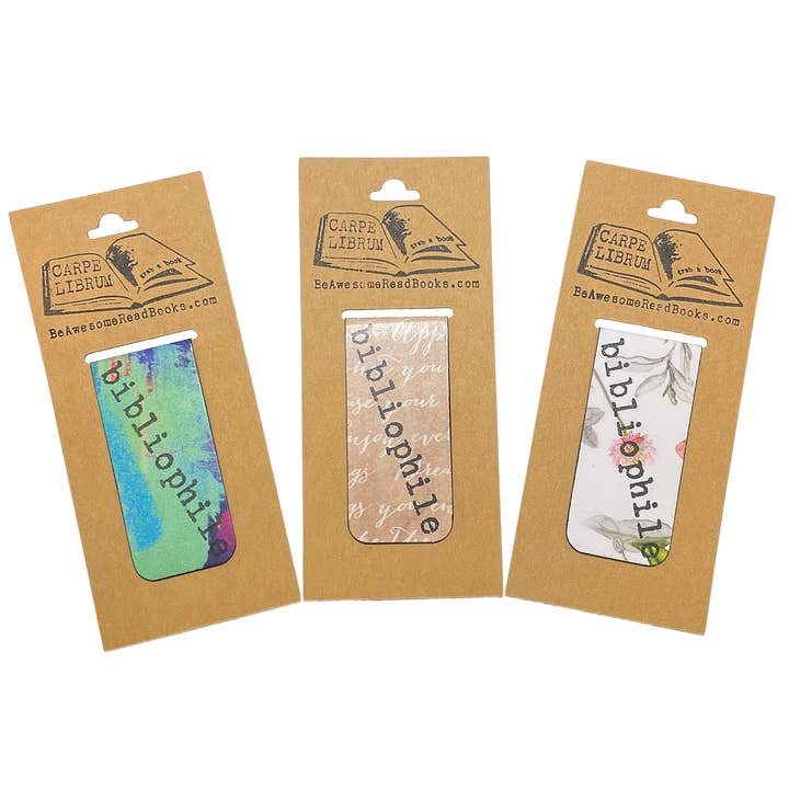Bibliophile Single Magnetic Bookmark for wholesale by Carpe Librum