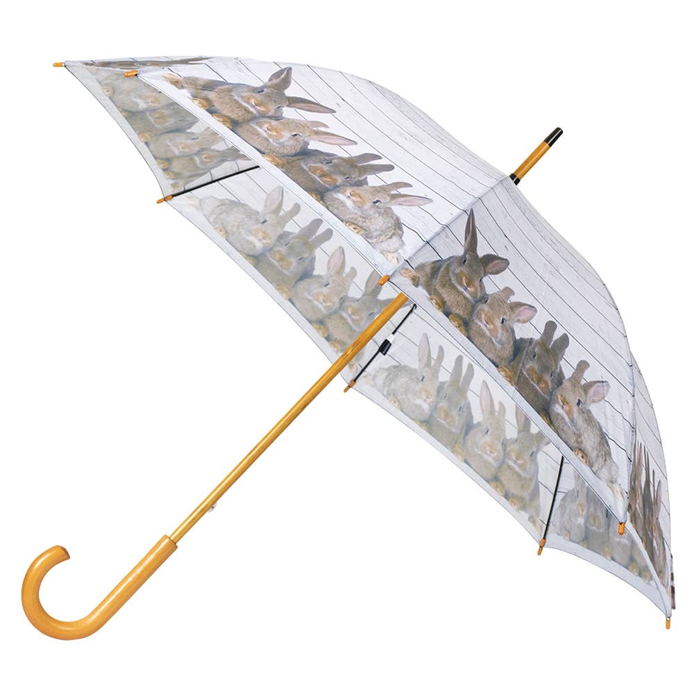 Mars & More - Brand of B Living - Wholesale Umbrella - Unisex - Umbrella Scaffolding Wood Rabbits 105 Cm1