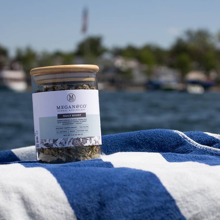 MEGAN & CO. Herbal Apothecary - Wholesale Health/Detox Tea - Daily Boost Tea Blend (94g) – Vitality + Nutrients6