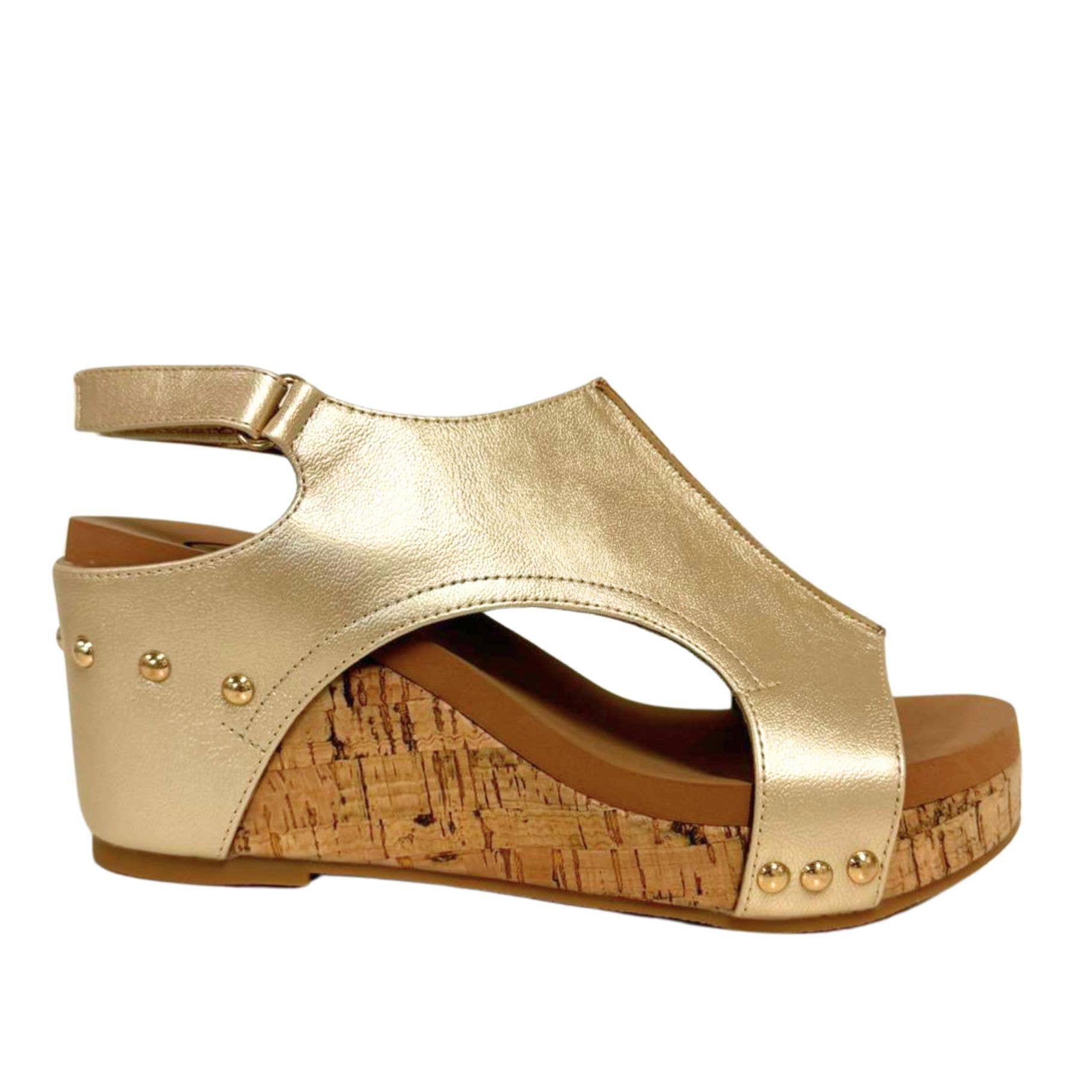 Maker's Shoes - Wholesale Wedges - Women's - HANNAH Peep Toe Cork Women Platform Sandal Velcro Slingback5