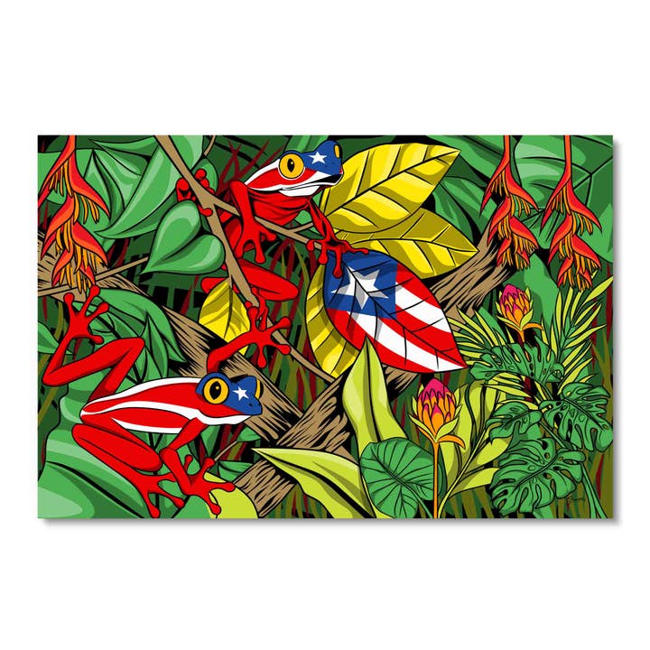 "El Coqui", Puerto Rican Decor, Acrylic Wall Art for wholesale by ART BLVD
