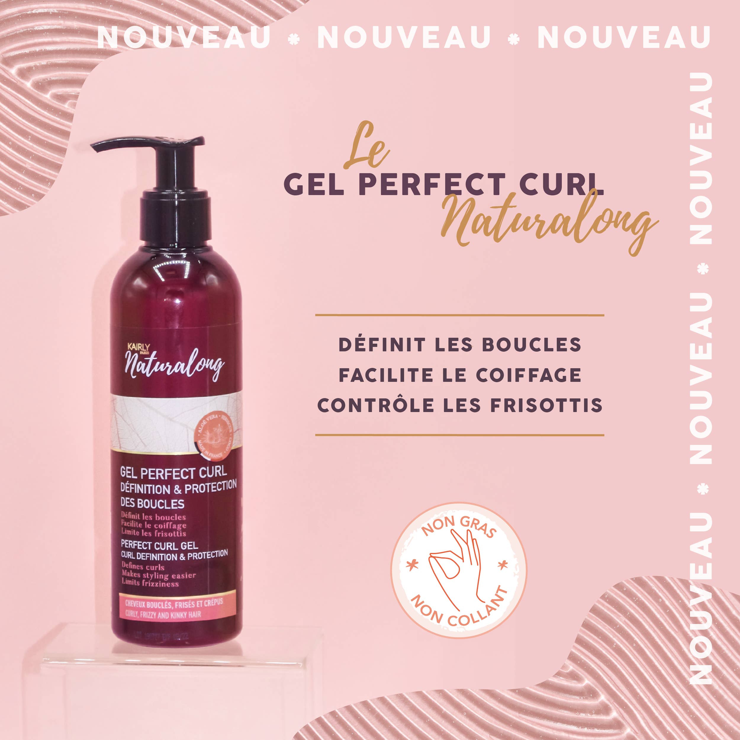KAIRLY Paris - Wholesale Hair Styling Gel/Mousse - PERFECT CURL GEL — DEFINITION & PROTECTION OF CURLS2