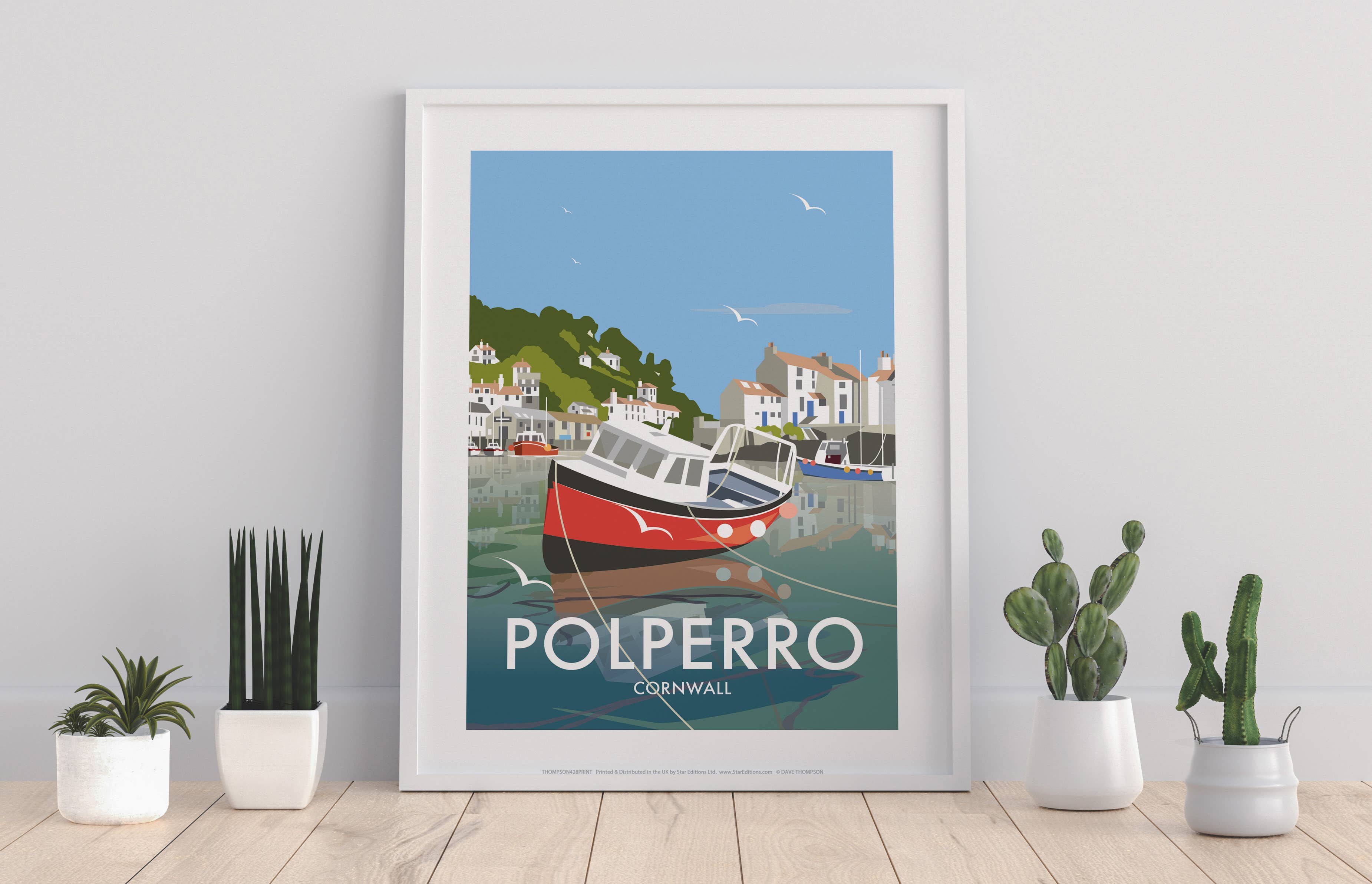 Star Editions – wholesale Art print – Polperro By Artist Dave Thompson - 11X14” Premium Art Print0