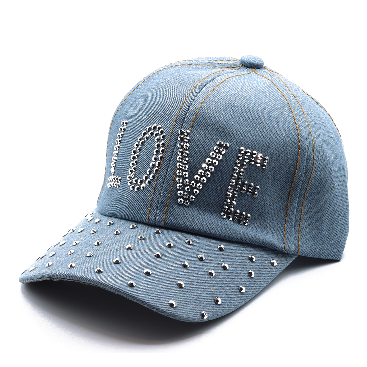 Selini New York - Wholesale Baseball Cap - Women's - 12pcs Assorted Bling Studs Cap - CP94ASST-A7