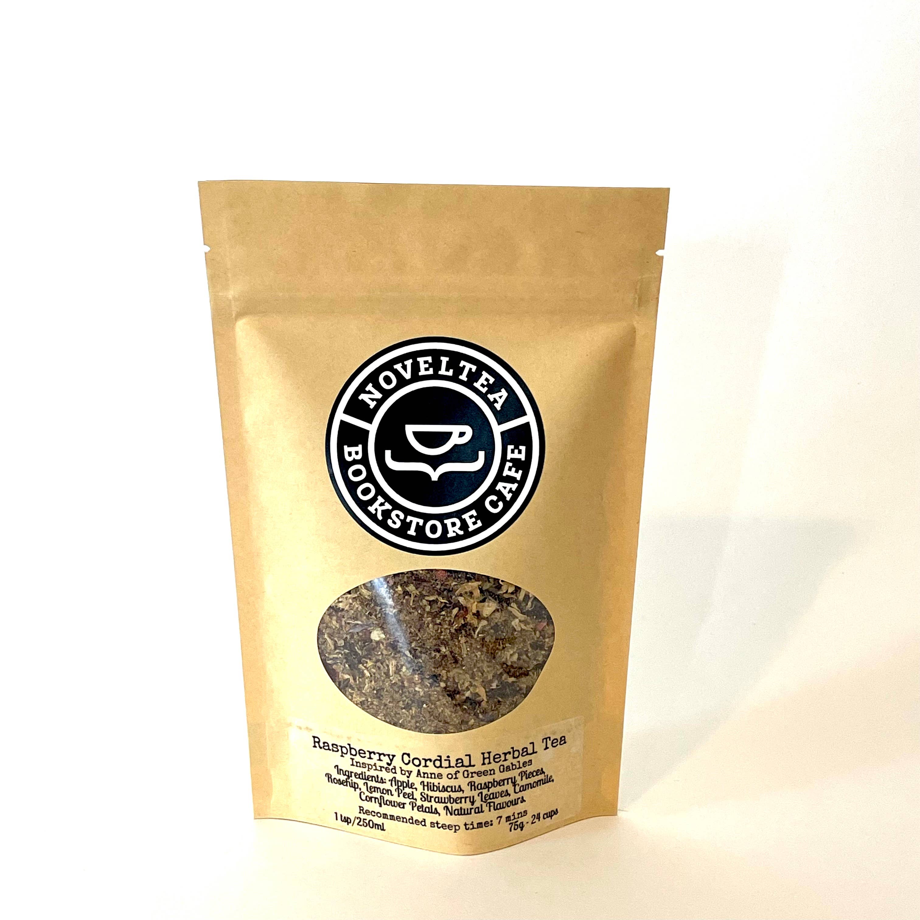 NovelTea Bookstore & Gifts – wholesale Loose tea – Anne of Green Gables Inspired - Raspberry Cordial HERBAL TEA1