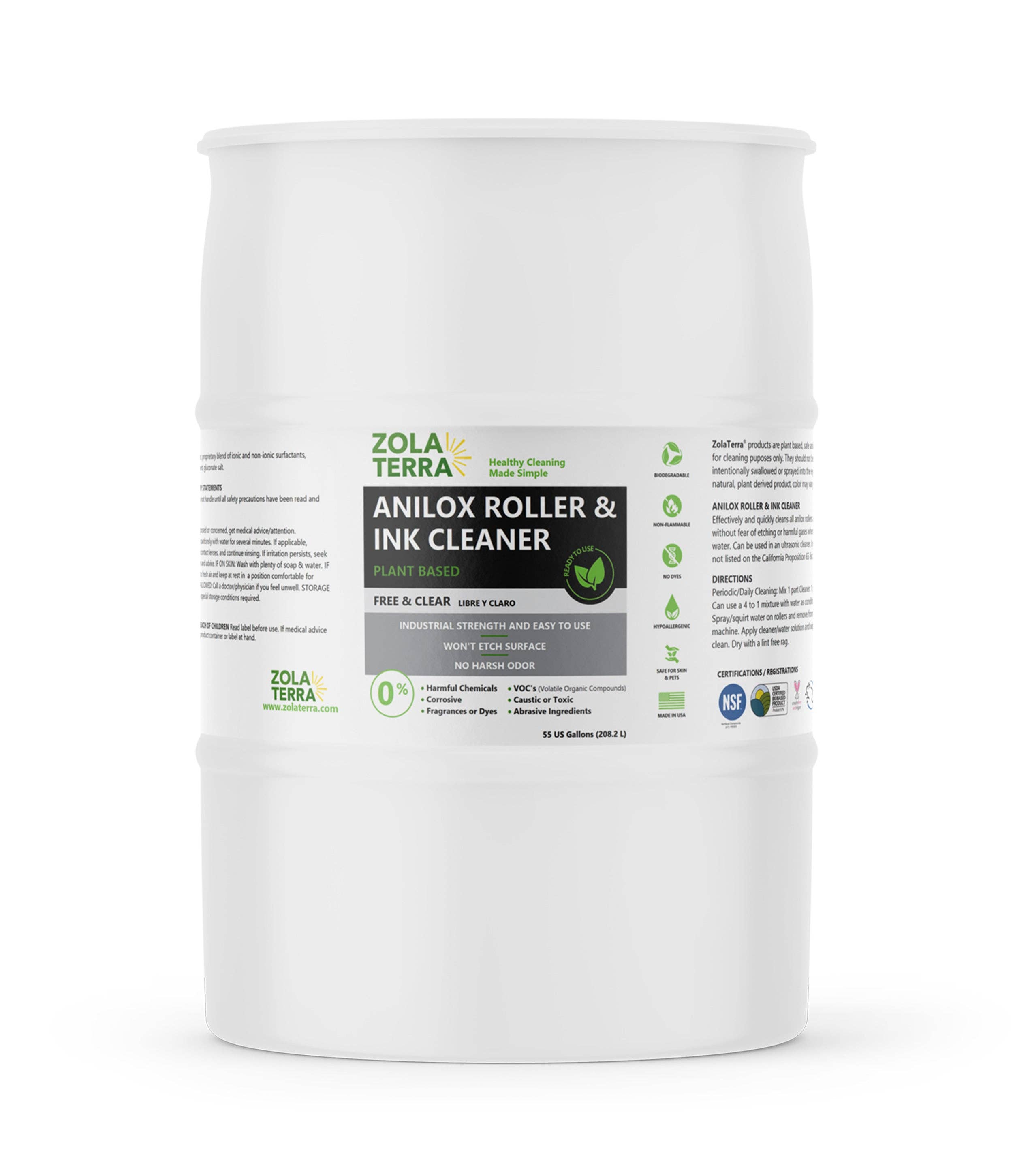 ZolaTerra – wholesale Multi-surface cleaner – Anilox Roller & Ink Cleaner2