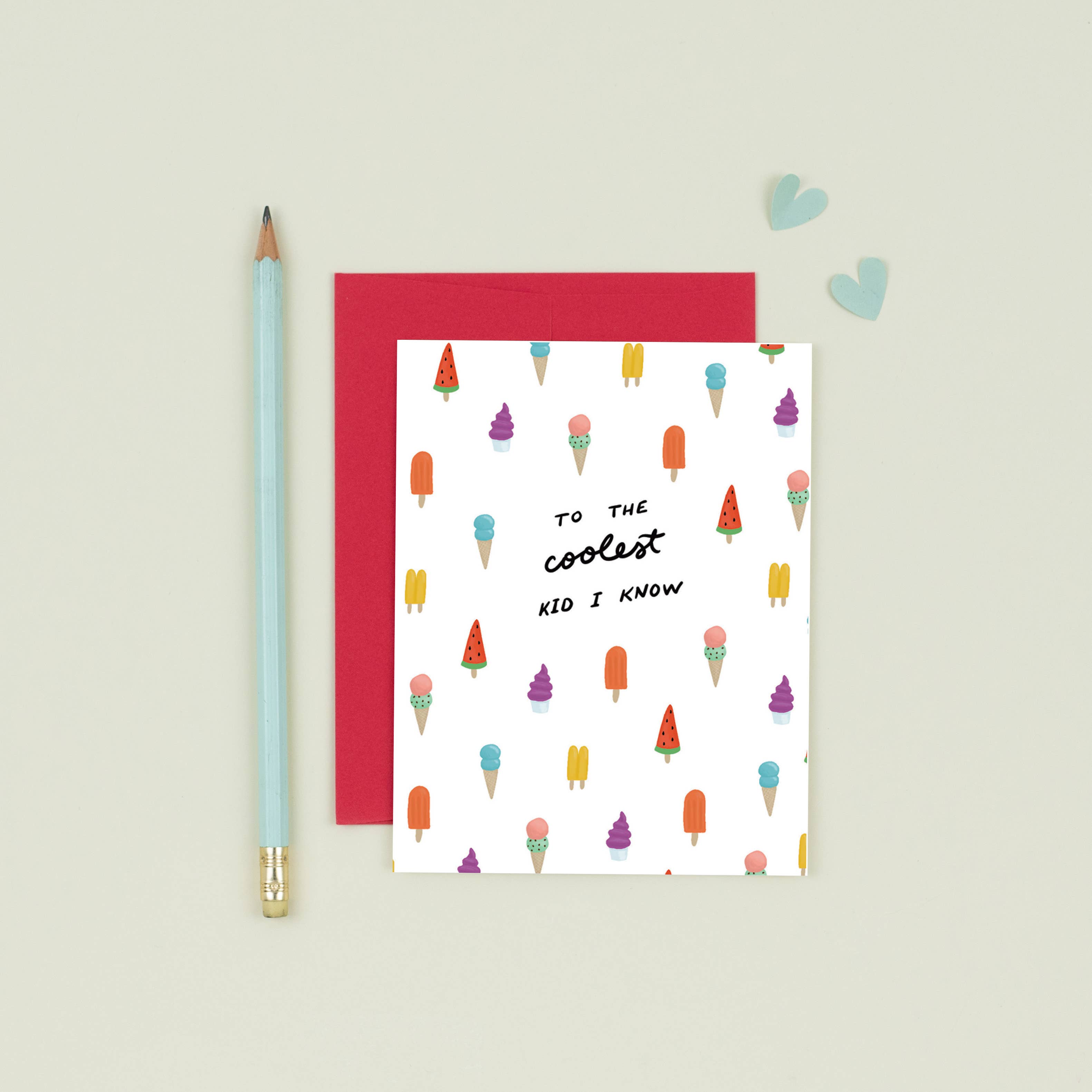 Slightly Stationery - Wholesale Birthday Card - Coolest Kid | Coolest Kid Birthday Card | Cool Birthday Card1