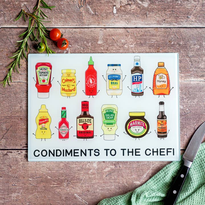 Of Life & Lemons – wholesale Cutting board – Funny Condiments Chopping Board
