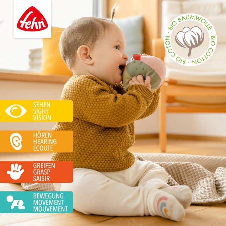 Fehn - Wholesale Sensory Ball - Baby - Fehnnatur fabric ball - griffin toy ball1