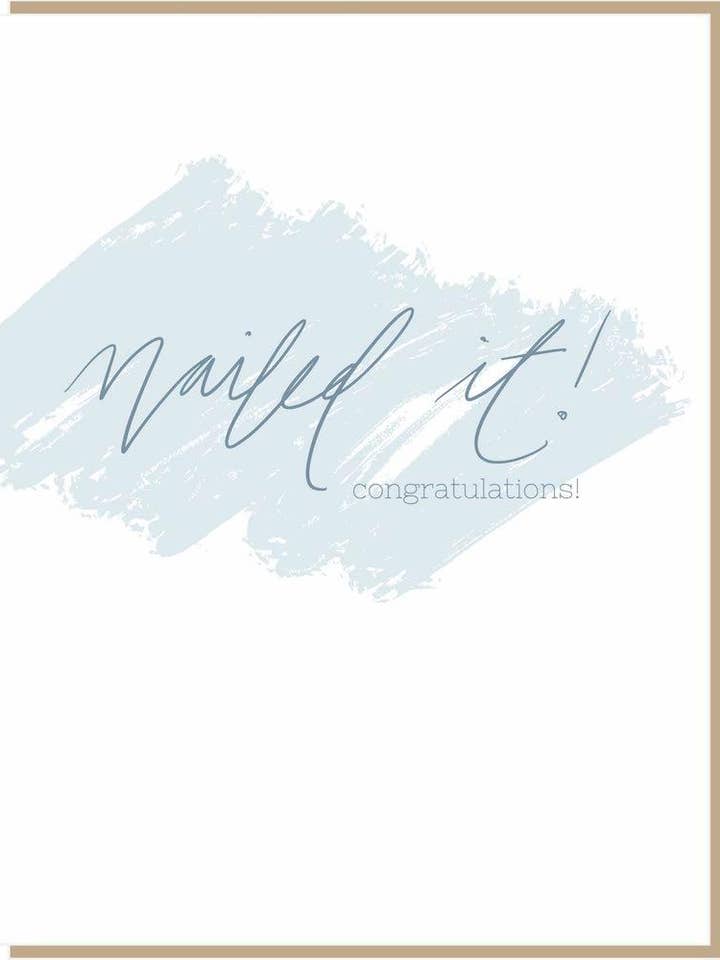 Nailed it for wholesale by jill.cate letterpress