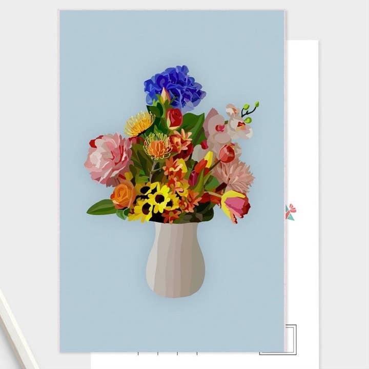 Set di cartoline con bouquet - Erin Drazdzinski - Thinking Of You per la vendita all'ingrosso da parte di CardCraft