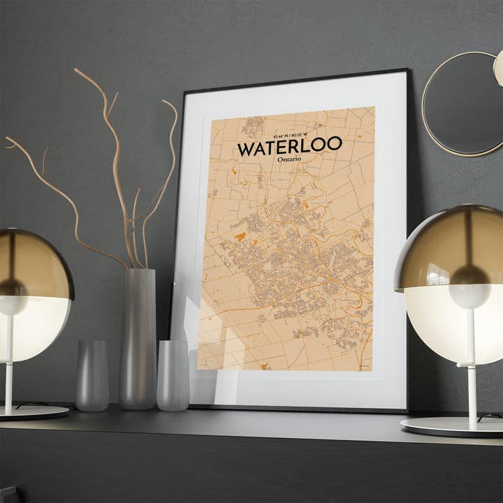 OurPoster.com - Wholesale Poster - Waterloo City Map Poster86