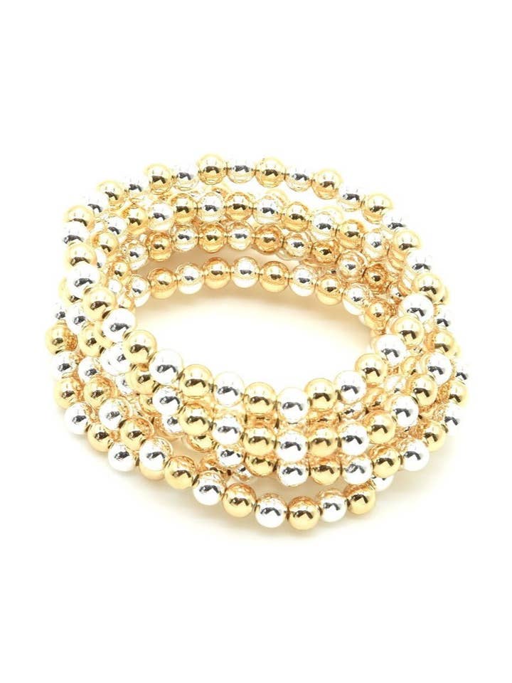 Ensemble de bracelets extensibles CB2202 CCB 6 mm pour la vente par MiMi Wholesale
