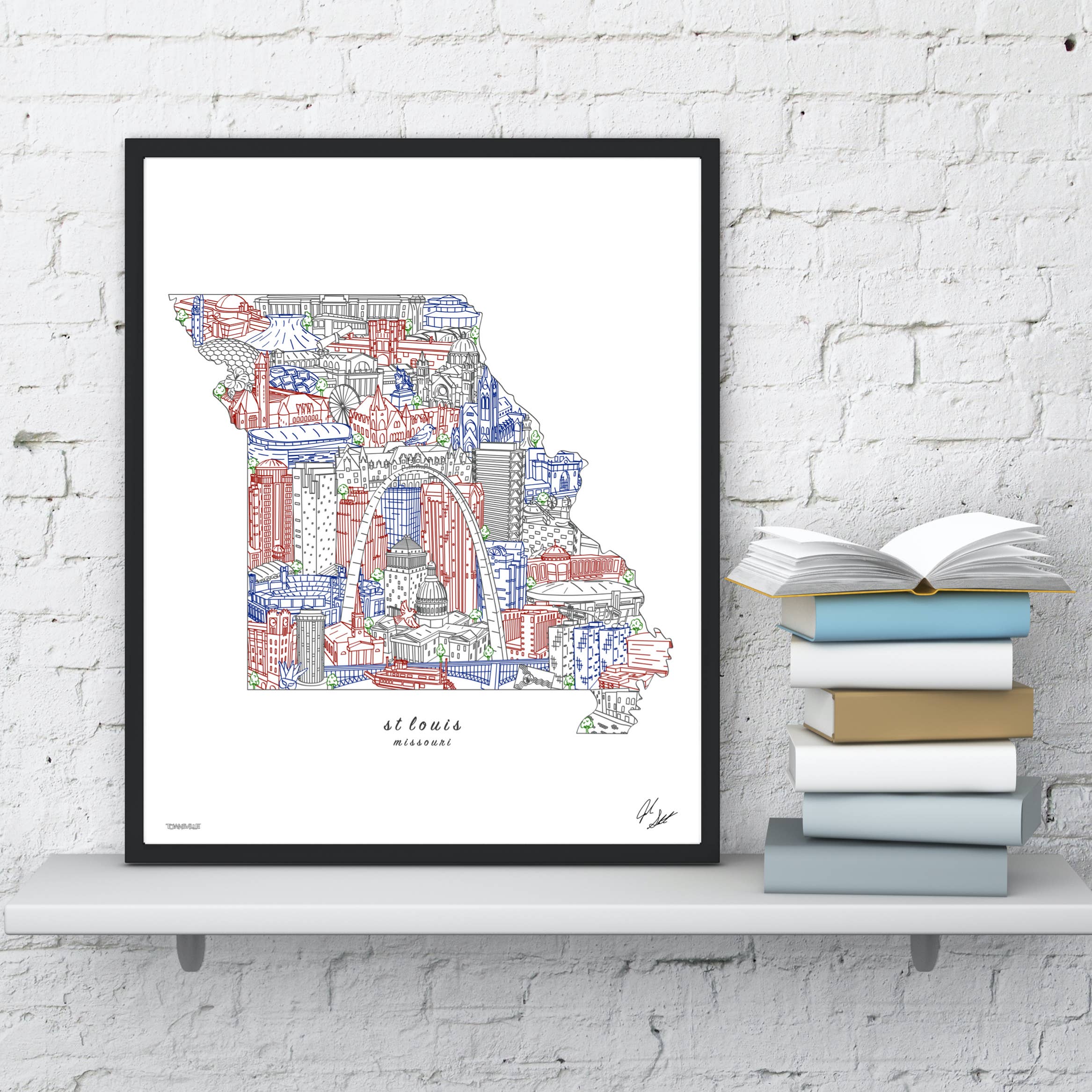 Townsville Art - Vendita all'ingrosso Stampa artistica - Decorazione murale St. Louis Missouri2