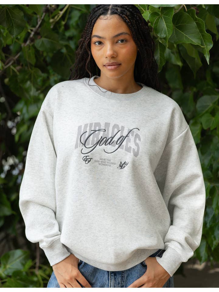 Elevated Faith – Engroshandel Sweatshirt - Dame – Gud af Mirakler Unisex Crewneck