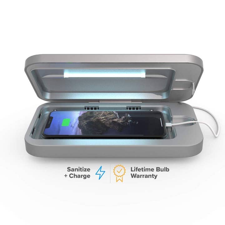 PhoneSoap - Wholesale Portable Charger - PhoneSoap 3 UV Cell Phone Sanitizer (Silver)