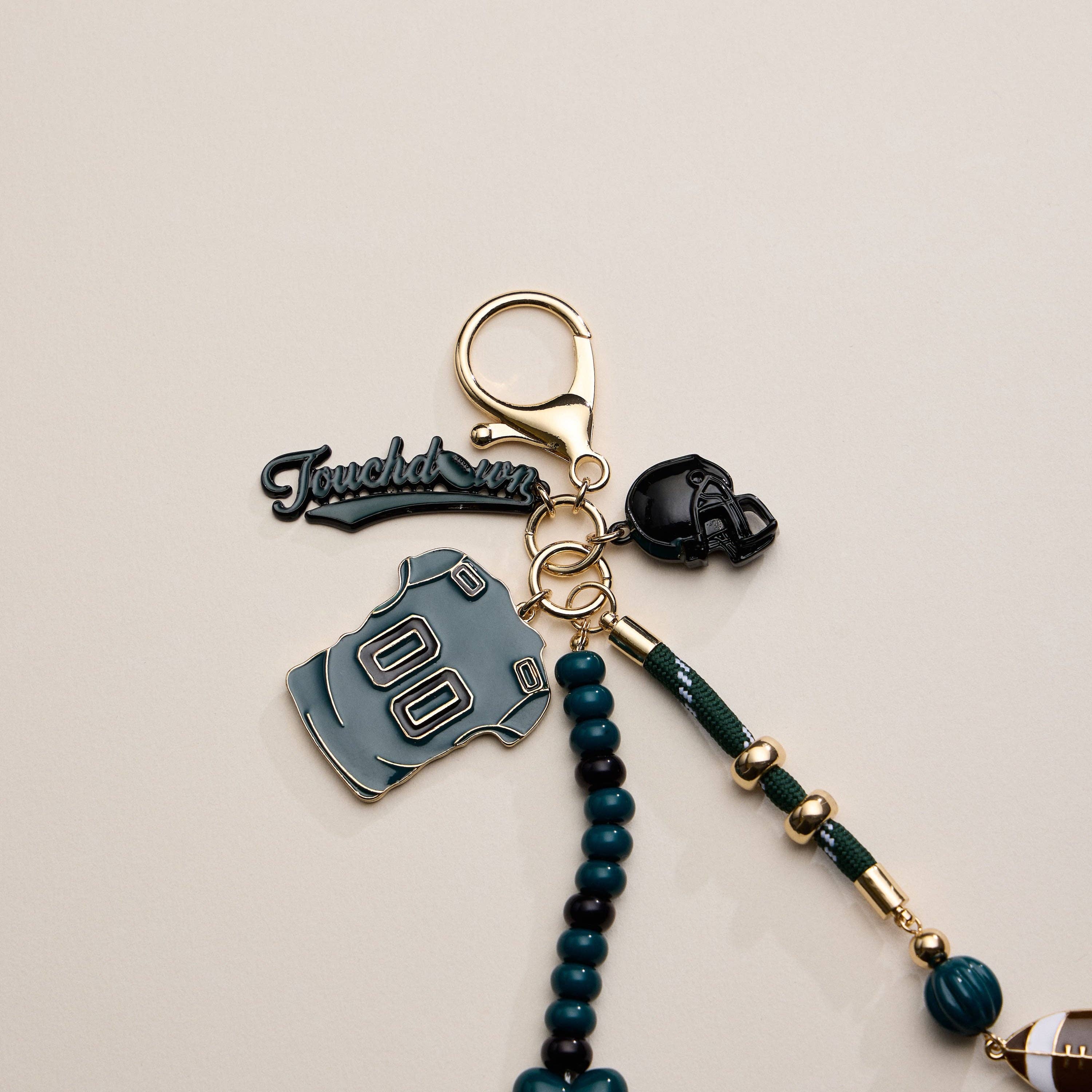 Lilla Haven - Wholesale Keychain - Women's - Gameday Football Keychain – Football Jersey, Helmet, Touchdown Charm & Tassel Bag Accessory17