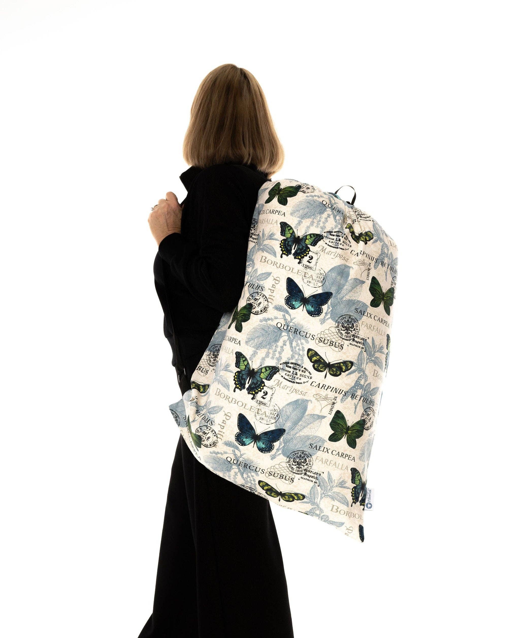 PillowSak - Wholesale Luggage - Borboleta Indigo1