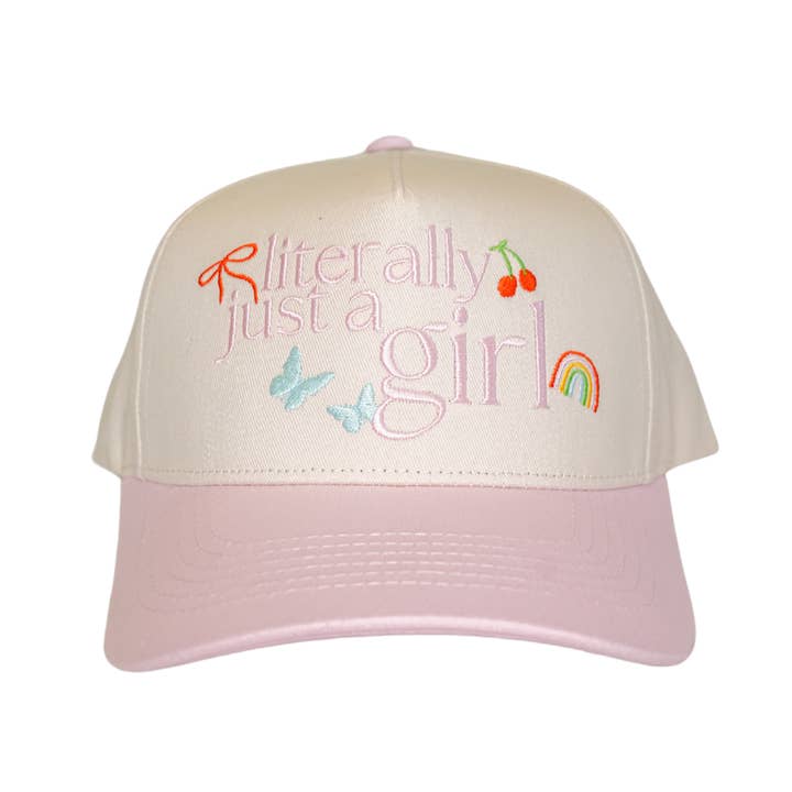 Summer Tees – wholesale Trucker hat – Women’s – LITERALLY JUST A GIRL ICON CANVAS CAP4