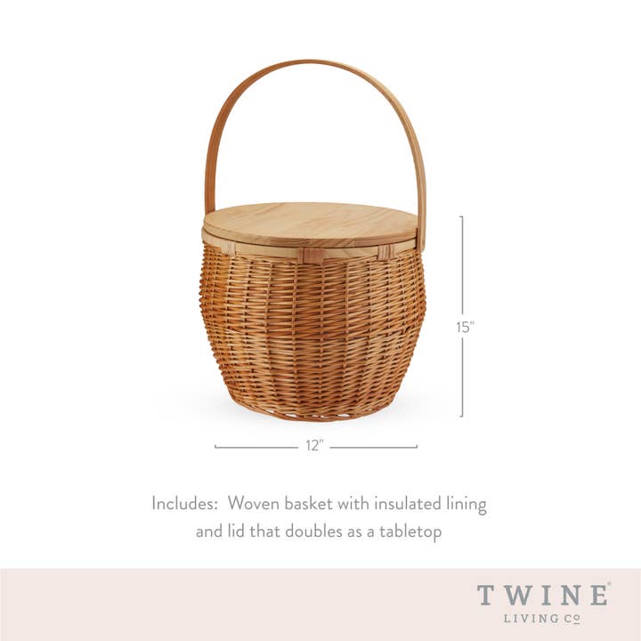 Twine - Wholesale Picnic Basket - Cask Willow Picnic Basket5