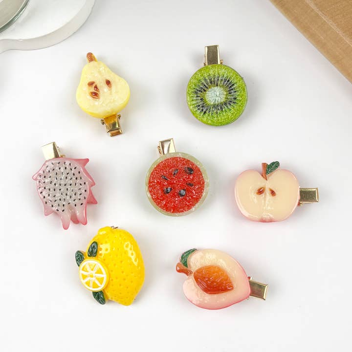 mildstyles – Engroshandel Hårspænde - Dame – Fruit Slice Hair Duckbill clips7