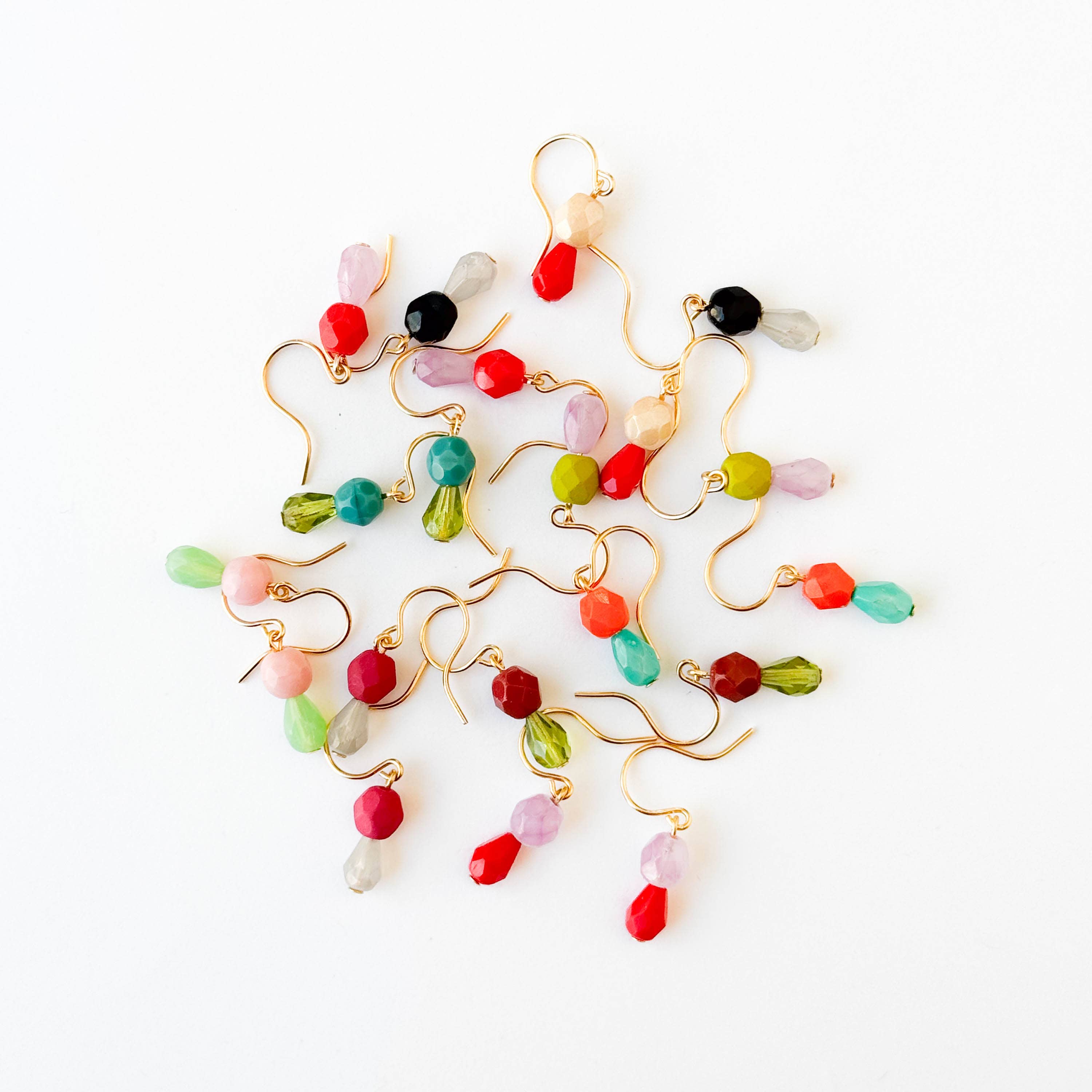 Nest Pretty Things - Wholesale Dangle Earrings - Tiny Earrings Small bead earrings Little color drop earrings14