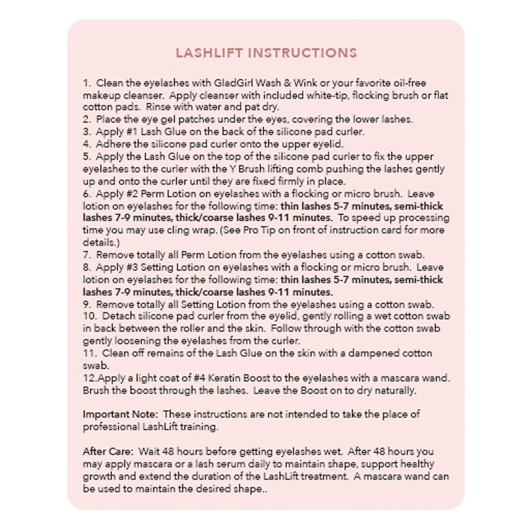 GladGirl - Wholesale Eyelash/Brow Serum - LashLift™ Eyelash Perming Kit With Keratin7