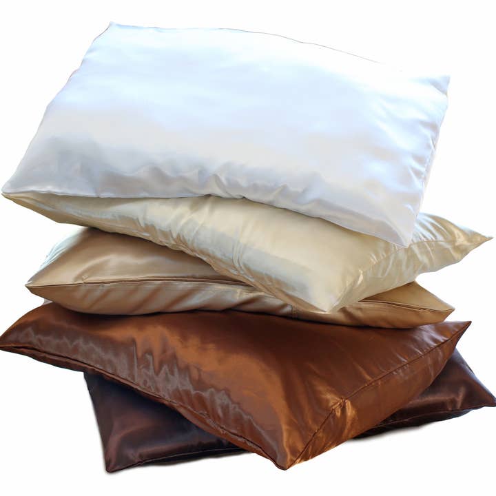 Morning Glamour - Wholesale Bedding Pillowcase/Sham - Signature Single Box SATIN PILLOWCASE- Standard/ Queen