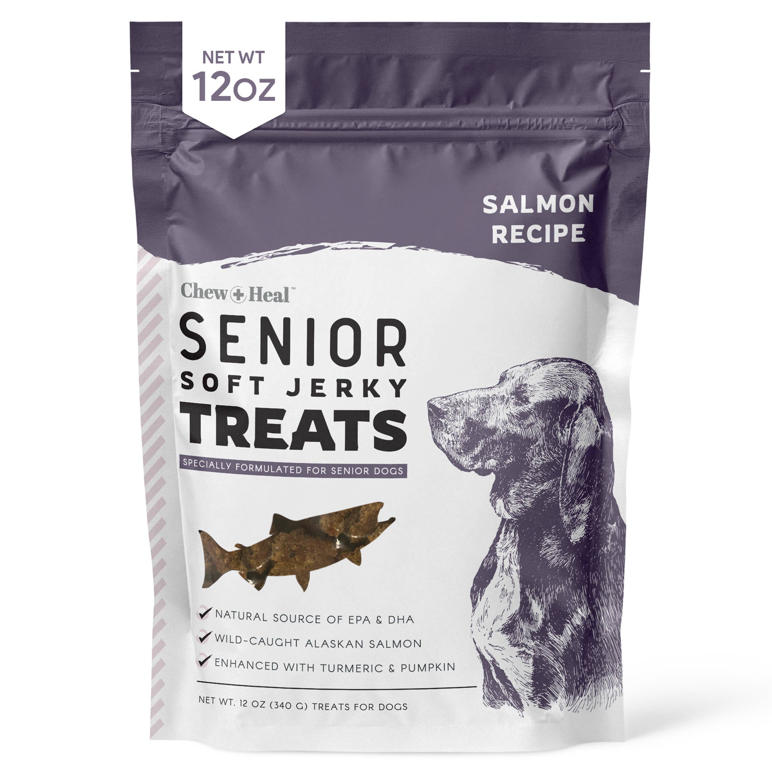 Chew + Heal - Wholesale Pet Treats - Dog - Senior Wild Alaskan Salmon Limited Ingredient Dog Treats2