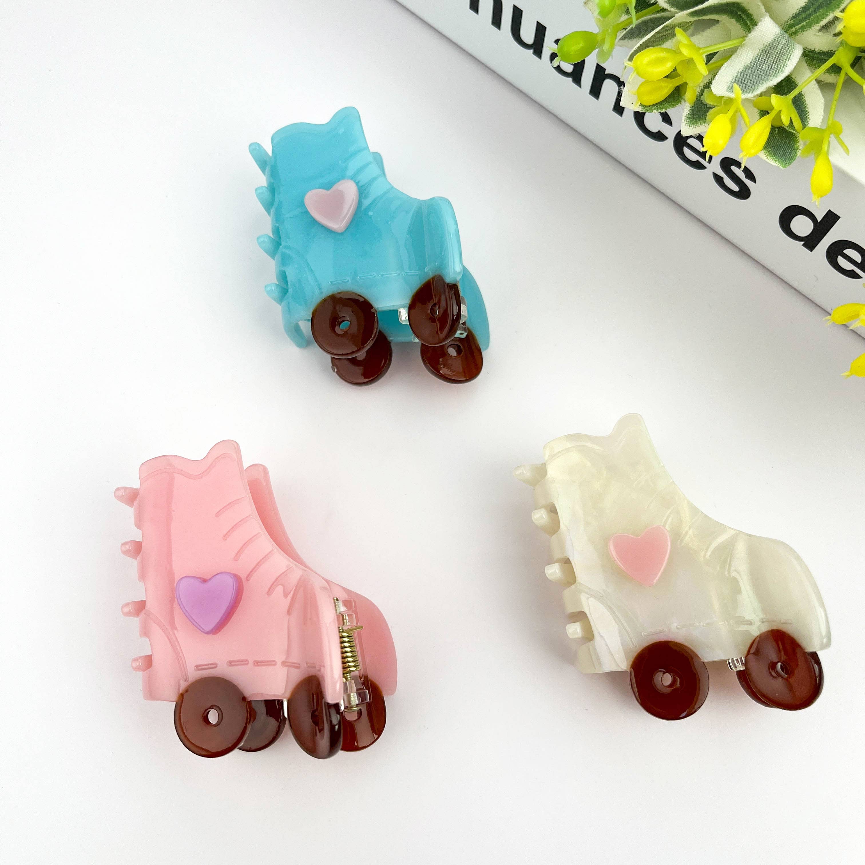 TheDivaSoap - Wholesale Hair Clip - Women's - Roller Skate Hair Clip,Acetate Creative Gift Hair Claw8