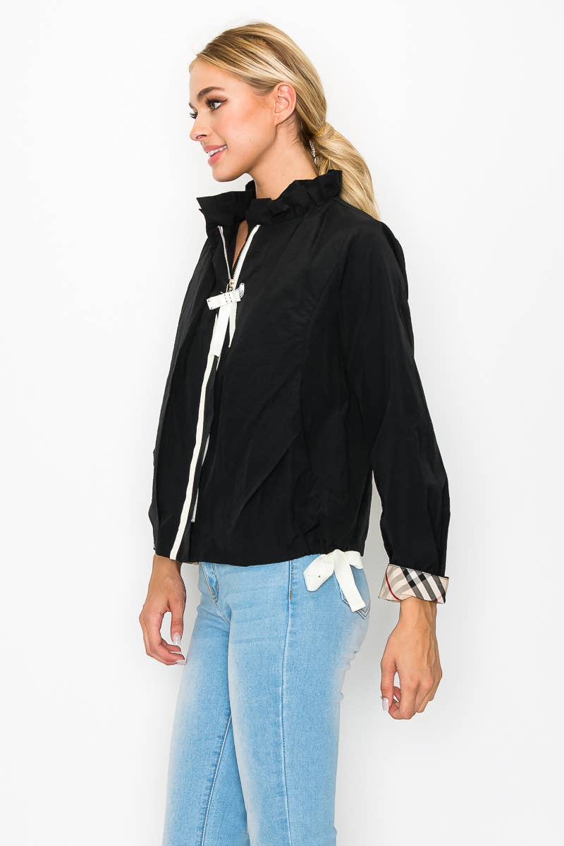 Joh Apparel – wholesale Jacket – Women's – Jessica Jacket with Plaid Inside Lining5