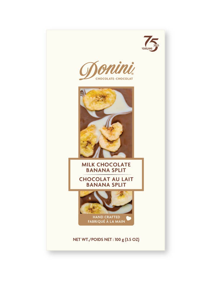 Donini Milk Chocolate Banana Split for wholesale by Saxon/Donini Chocolates