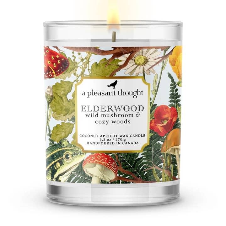 A Pleasant Thought - Venta al por mayor Velas en tarros - MADERA DE SAÚCO | SETAS SILVESTRES Y BOSQUES ACOGEDORES | VELA0