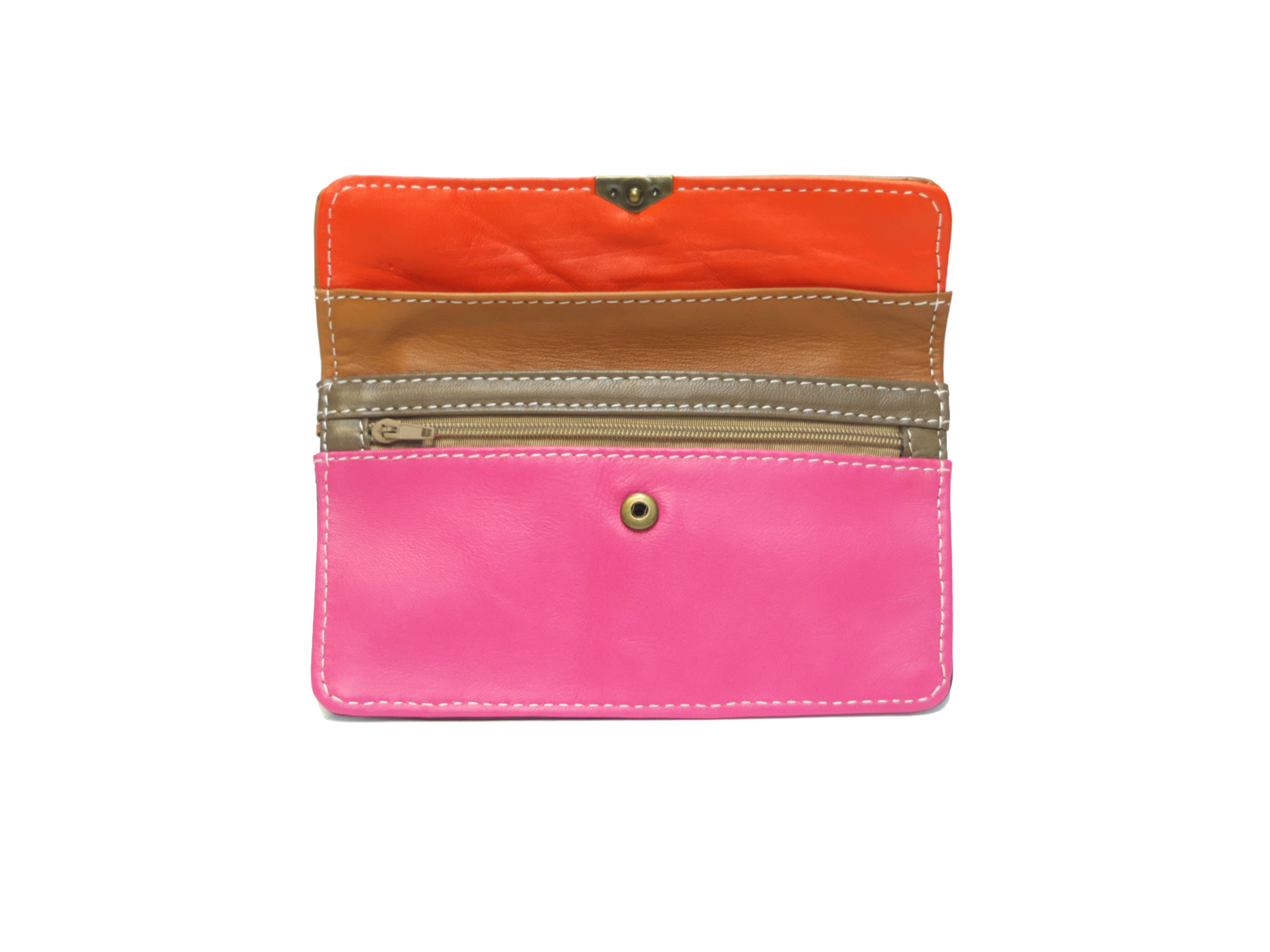 Royal marais - Vente Porte-monnaie – unisexe - porte monnaie multi poches en cuir Pm40173