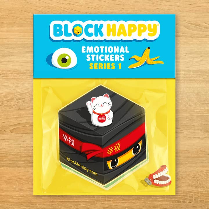 Block Happy Emotional Characters Stickers Pack for wholesale by Idea Parlour