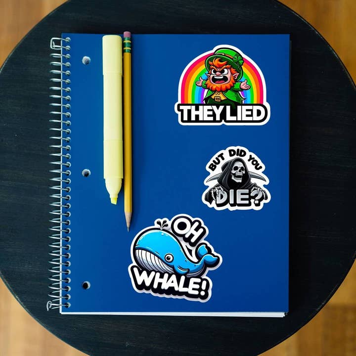 ADH Sticker Shop - Wholesale Sticker - Grim Reaper Funny Meme Die Cut Vinyl Sticker