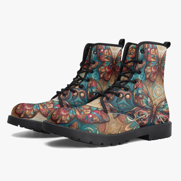 Niedliche Schmetterling #3.0 Trendige Lederstiefel für den Großhandel von Oh Pote