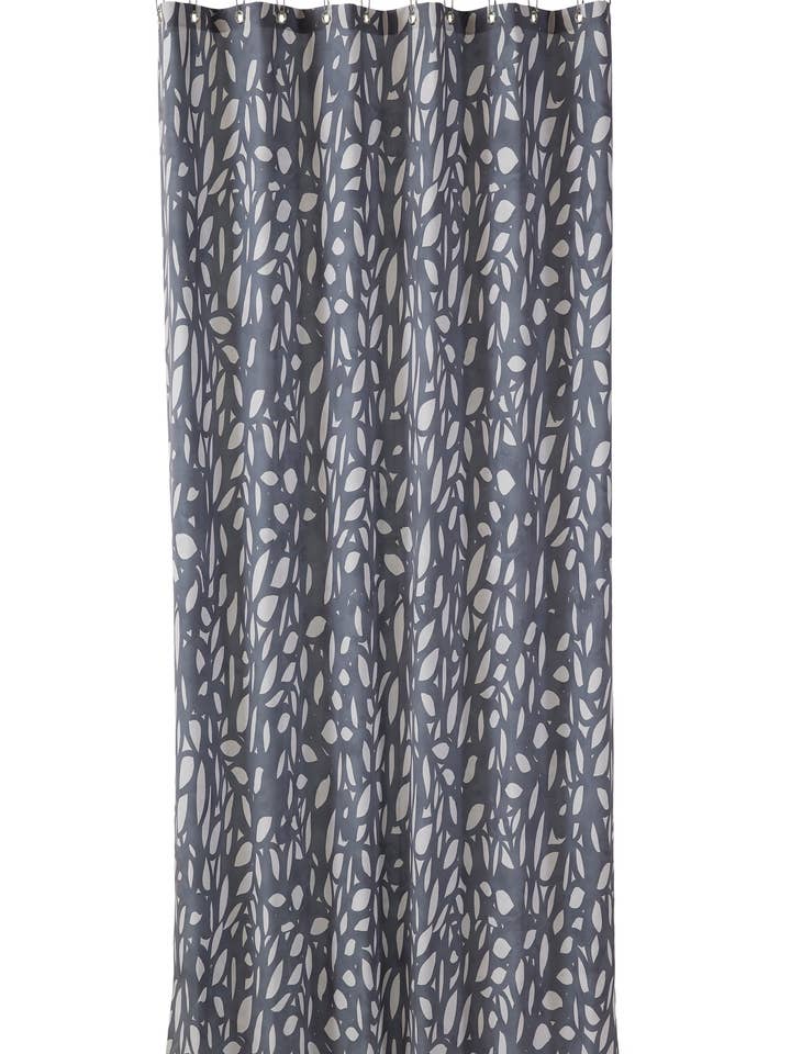 Grå duschdraperi med öglor 200 cm för wholesale av Compliments