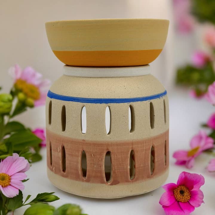 Waxsmelter en Geurkaarsvaas van Keramiek uit de Creativity-collectie voor wholesale door Zen'Arôme